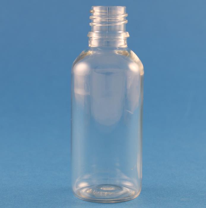 50ml Dropper Bottle Clear PET DIN 18mm Neck